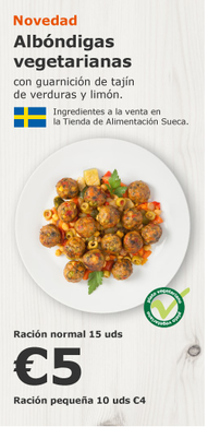 Albondigas vegetarianas sin gluten y sin lactosa en IKEA España www.glutenaciouslife.com