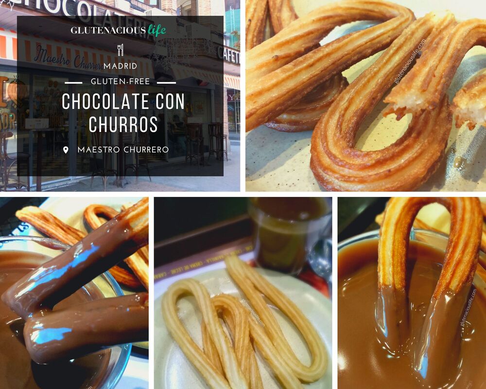 Gluten-free churros con chocolate in Madrid - Maestro Churrero | Glutenacious Life