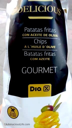 Patatas fritas con aceite de oliva, supermercado Dia | Glutenacious Life.com