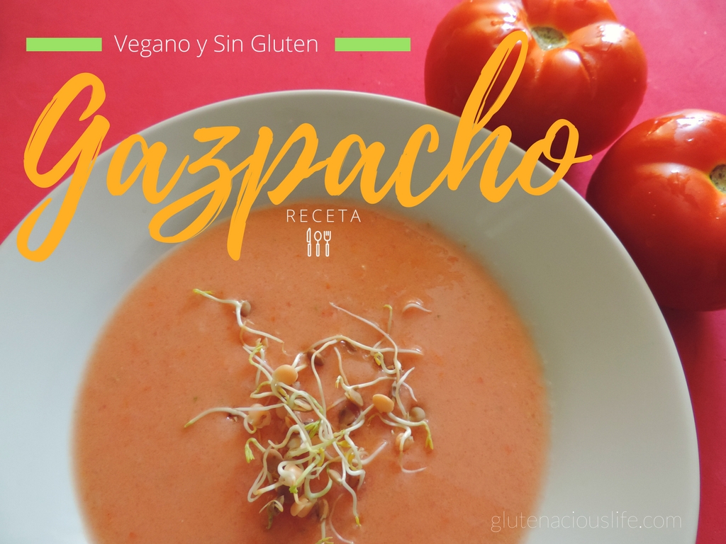 Receta de Gazpacho (Sin Gluten, Vegana) | www.glutenaciouslife.com