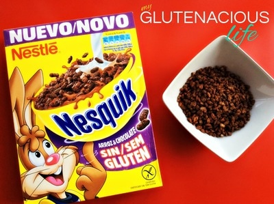 Nuevo producto sin gluten en las tiendas: cereales Nesquik. Reseña. | Glutenacious Life.com